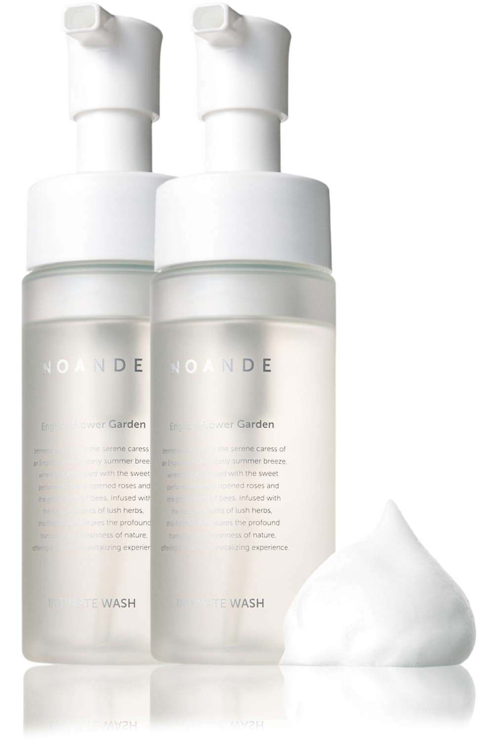 

NOANDE Мыло для интимной гигиены для деликатной пены Мягко сделано в Японии для зон, типа, VIO, Увлажняющее, Без запаха, Кислотное, 150 мл, (Набор 2) белый