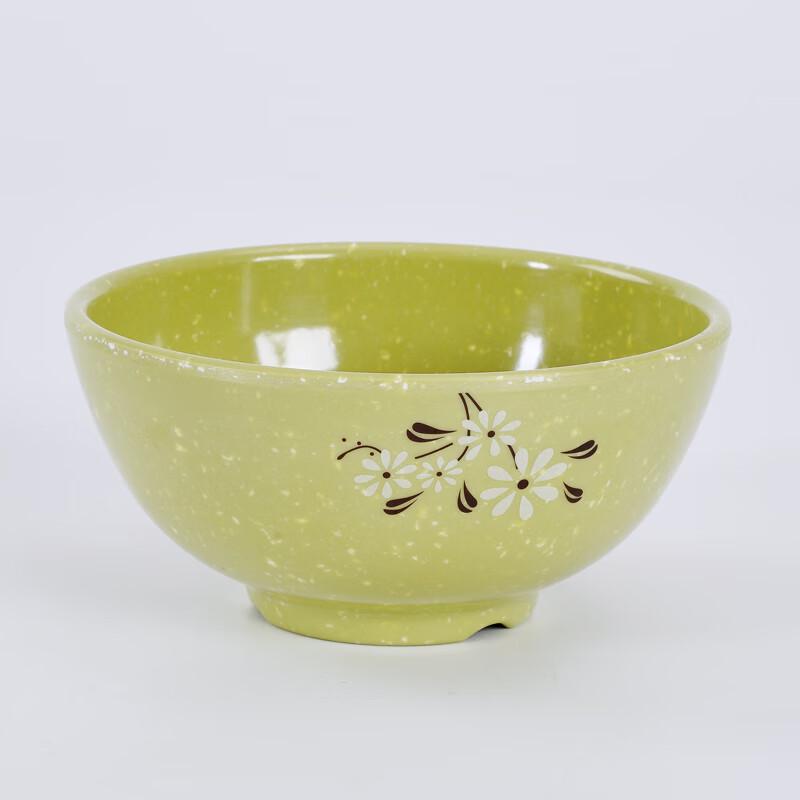 

Yangge Melamine Rice/Soup Bowls (Daisy Pattern), 5-inch, 20-Pack