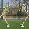 Geometric Hexagonal Wedding Arch with Floral Decor Set