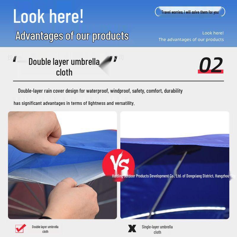 Universal Motorcycle & Tricycle Foldable Rain & Sun Protection Canopy with Thickened Shield