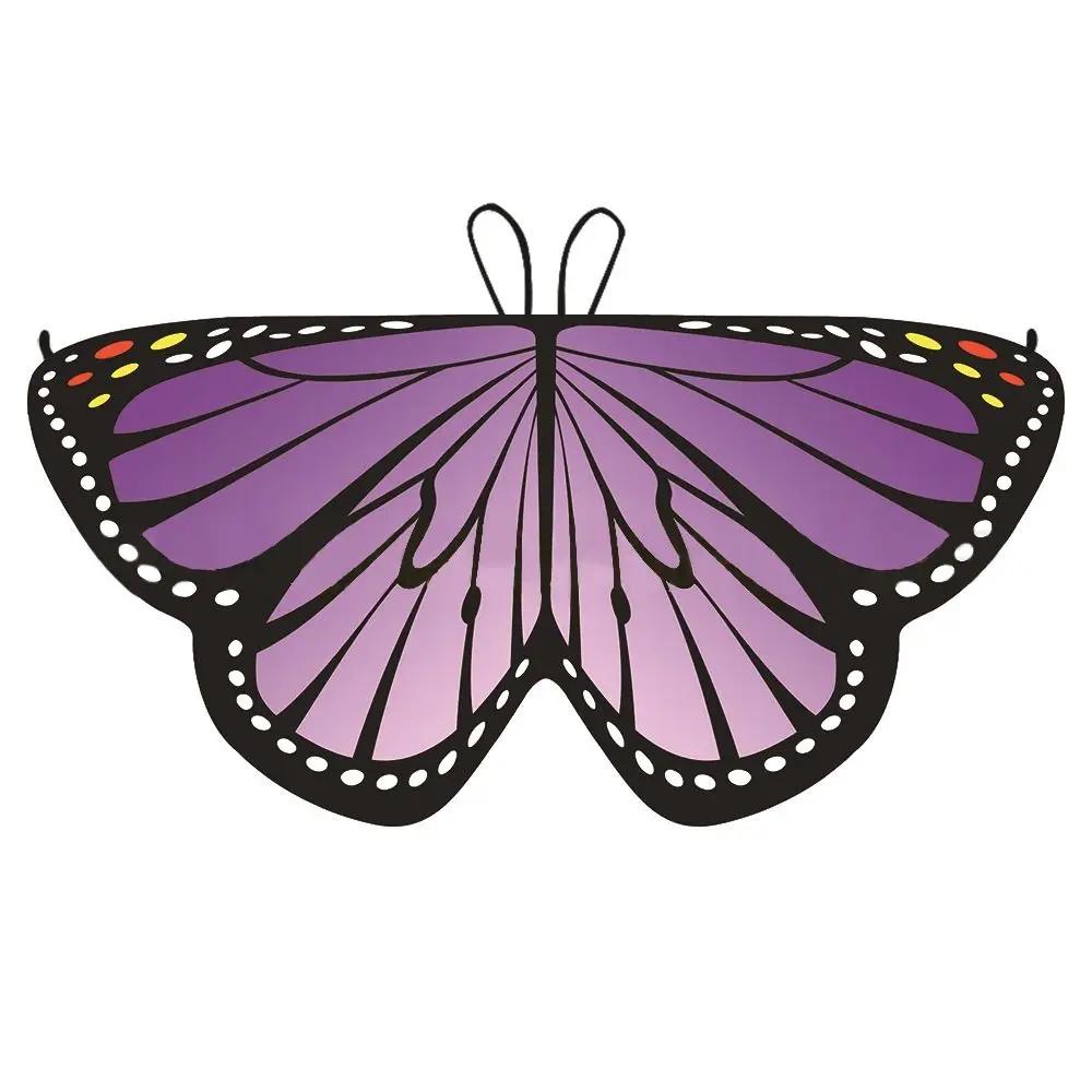 Kids Fairy Shawl Pixie Cloak Butterfly Wings Cape Girls Fancy Dress Costume Gift Christmas Halloween Festival Party Supplies