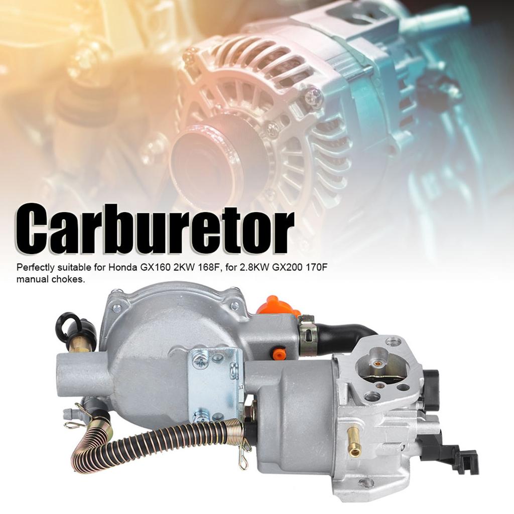 Generator Dual Fuel Carburetor LPG NG Conversion Kit Fits For GX160 2KW 168F 2.8KW GX200 170F Manual Chokes
