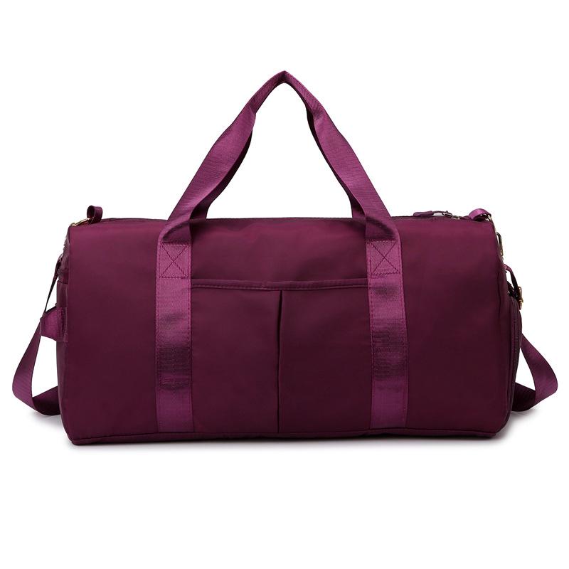 

Элегантная дорожная сумка с отделением для обуви, разделением для влажного и сухого белья, легкая сумка-мессенджер для плавания и фитнеса Small фиолетовый/красный