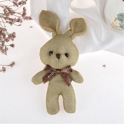 Mini coelho de seda brilhante brinquedos de pelúcia pequeno pingente bonito macio pelúcia coelho brinquedo boneca presentes de dia dos namorados para crianças 10 cm