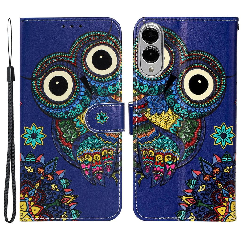For Samsung Galaxy S25 Edge Case Pattern Leather Wallet Phone Cover with Card Holder