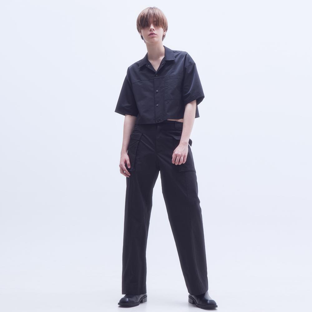 Moseu Wide Cargo Hbt Pants_Black