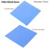 1Pcs New 0.5mm Thickness Silicone Pad Heatsink 100x100x0.5mm Blue Thermal Pad Non-Conductive Cooling Pad for Laptop CPU GPU