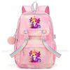 Zaino Boba Axolotl Arcobaleno Carino Cartone Animato Mochi Zaino Scolastico per Ragazze Zaino Giornaliero Casual Grande Leggero Zaino per Libri