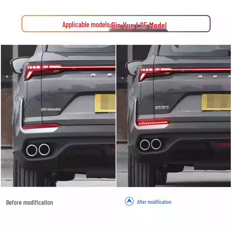 Dedicated LED Brake Warning, Turn Signal, and Pilot Light for Modifying the Rear Bumper Reflector of Bin Yue L 25 Models.