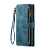 For Samsung Galaxy S25 Phone Cases with Strap CASEME C30 Zipper Multiple Card Holder PU Leather Cover