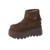 Plateau-Stiefel mit dicker Sohle Damen Herbst neue Mode vielseitige kurze Stiefel kleine Martin-Stiefel