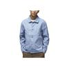 Jordan Essentials Solid Color Polo Casual Buttoned Jacket Men Jackets Blue Grey FN4528-436