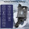 4 In 1 Car Charger 120W Super Fast Charging PD 3.0 with LED Display Cable  Power Adapter for IPhone 16 15 14 13 Pro Xiaomi Samsung
