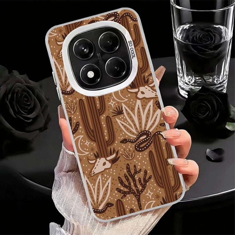 Kaktusmuster Stoßfeste Handyhülle für Xiaomi Redmi Note 15 14 13 12 Pro Plus 11 11S 11T 5G Abdeckung Anti-Fall Fundas