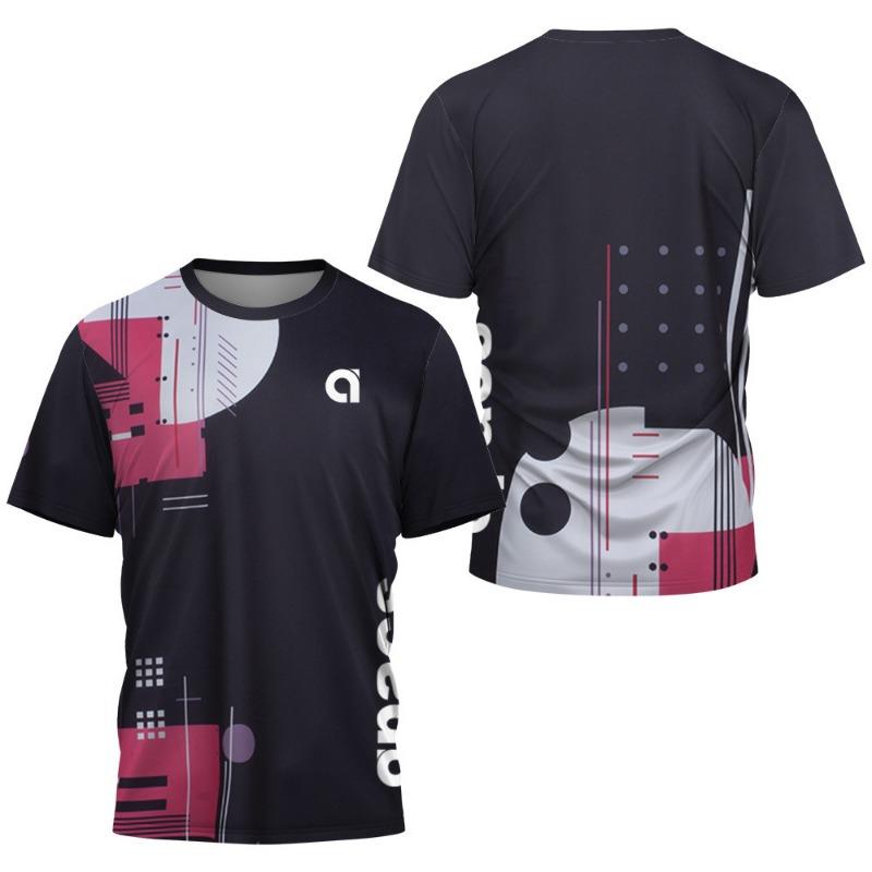 

3D-принтованная футболка с коротким рукавом, серия спортивного стиля, прохладный цвет, сетка, мужская 6xl