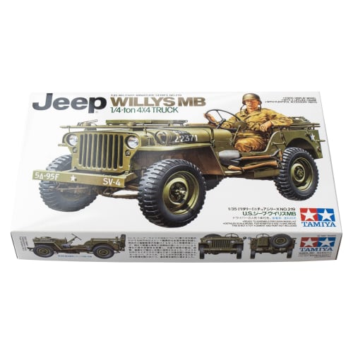 TAMIYA 1/35 Military Miniature Series No.219 U.S. Army U.S. Jeep Willys MB Plastic Model 35219