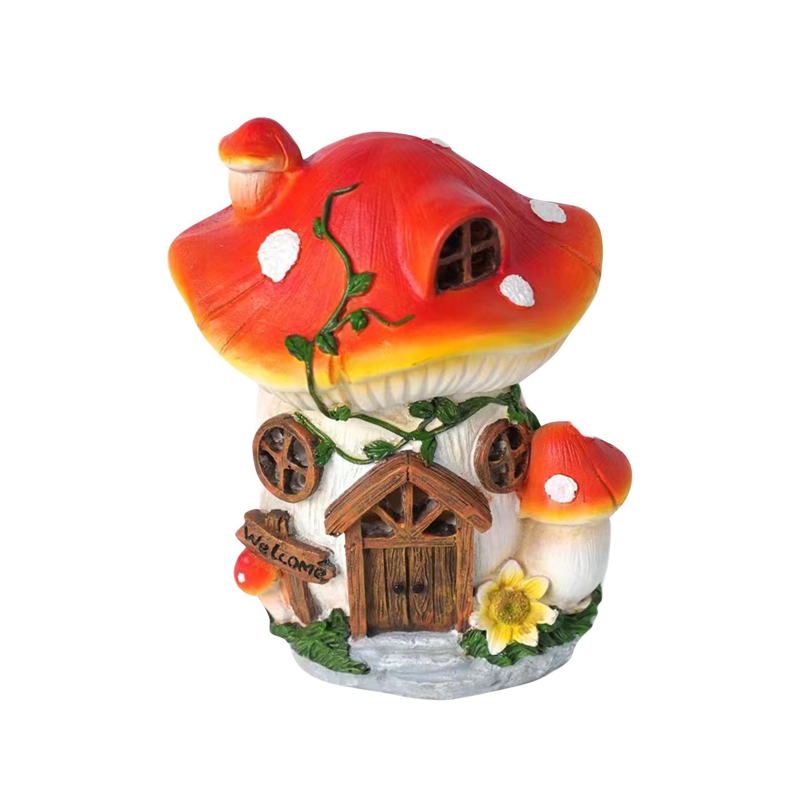 

Освещение садового дома, Садовые украшения на открытом воздухе на солнечной энергии, Ремесленный миниатюрный дом, Наружное украшение на солнечных батареях, Наружное декоративное освещение One Size