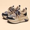 Small thick-soled inner height increase dad shoes women's spring new muffin sports casual shoes fashion mesh shoes
