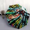 1pc My Hero Academia Boku No Hero Academia Izuku Midoriya Katsuki Bakugo Outdoor Umbrella Automatic Opening and Closing Portable Three-Fold Design 8 B