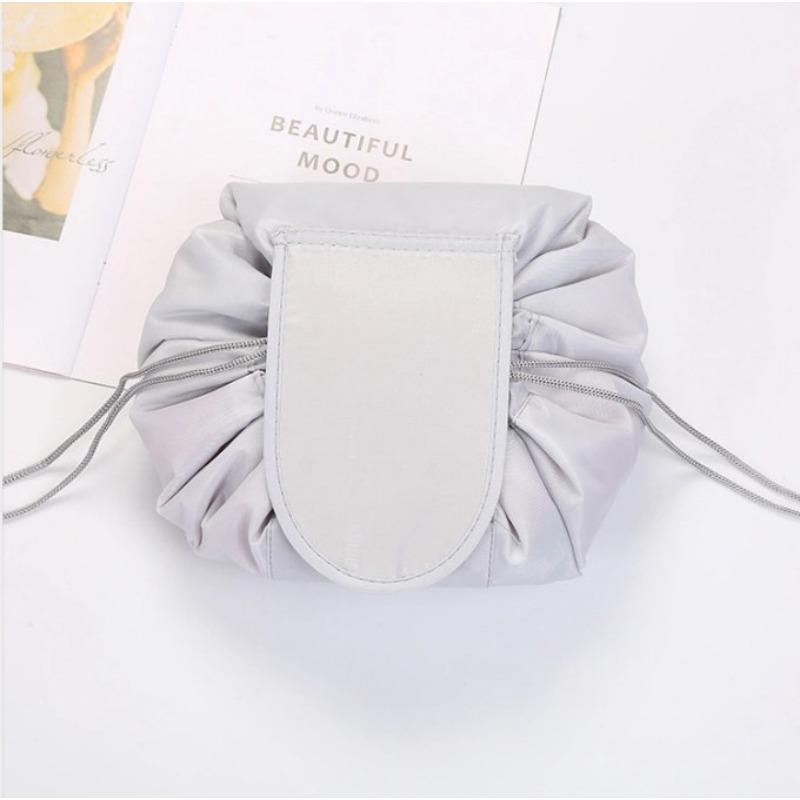 Portable Drawstring Travel Cosmetic Women Makeup Bag Organizer Make Bag Case Storage Pouch Waterproof Toiletry Beauty Kit Bag