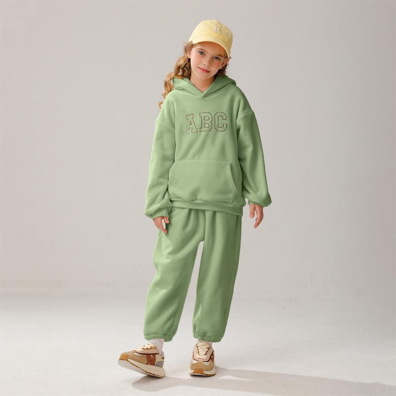 Vêtements de sport d'extérieur pour enfants shaker sweat à capuche imprimé ABC enfants garçons et filles automne survêtement décontracté