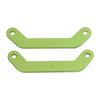 2Pcs Aluminum Alloy Front Rear Bulkhead Tie Bar for Traxxas 110 MAXX 2.0 RC Car Parts Green