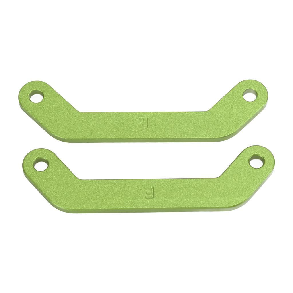 2Pcs Aluminum Alloy Front Rear Bulkhead Tie Bar for Traxxas 110 MAXX 2.0 RC Car Parts Green