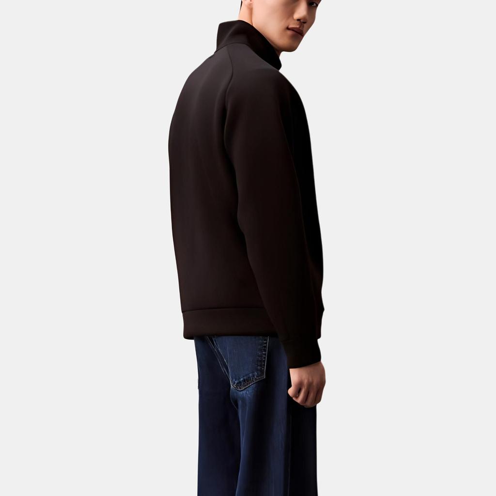 Calvin Klein Solid Color Comfortable High Neck Raglan Sleeve Jacket Men Jacket Black 40EM216-BAE