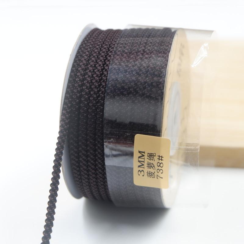 2Mm Pineapple Rope Hand Woven Thread Work In Progress Thread Diy Jadeite Gold Making Bracelet Necklace Rope Jewelry Wire