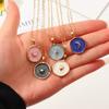 Bohemian Geometric Irregular Enamel Necklace  For Women Colorful Moon Star Pendant Necklace  Trend Daily Jewelry Gifts