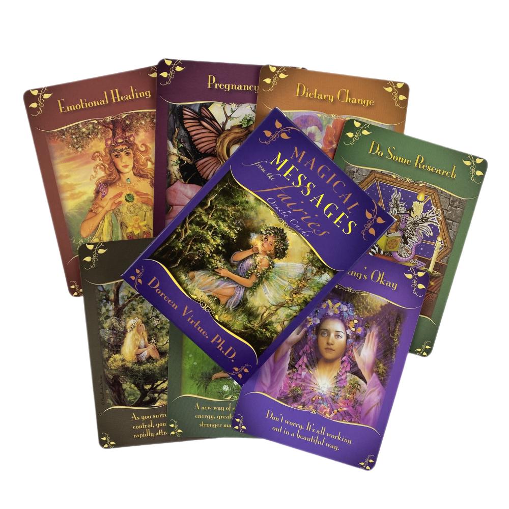 Magické zprávy Karty Oracle Hra Věštectví Tarot Věštění Vize Edition Zprávy Board Balíček