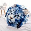 1pc Cat Blue Automatic Cute Umbrella High Quality Canopy, Portable Folding Umbrella with, Ideal Gift for - Travel, Everyday, Formal Events, Stylish Ac