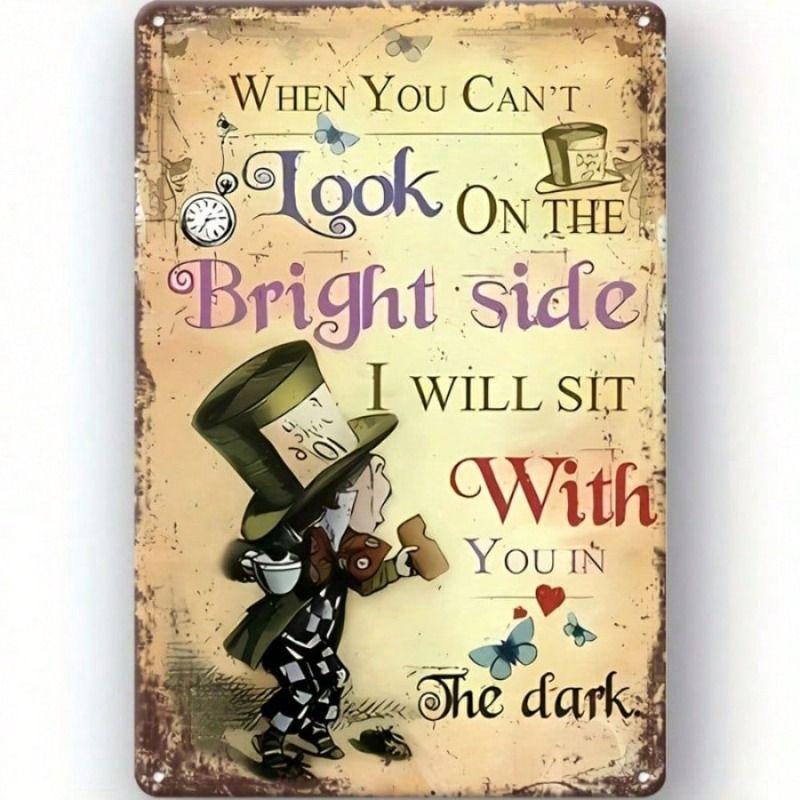 Vintage Metalen Blik Wandposter Bord 20x30cm