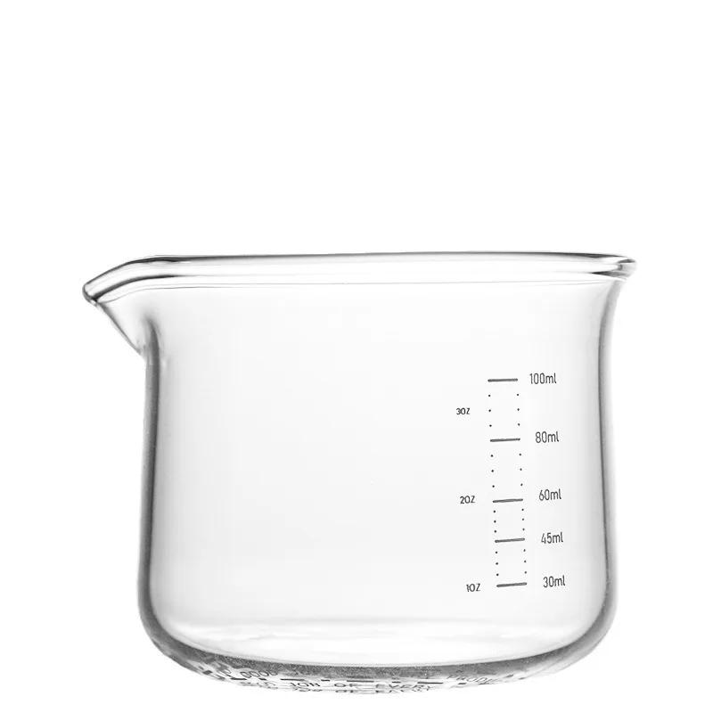 100ml Transparent Espresso Glasses with Scale Measuring Cup Coffee Extraction Cup Glass Milk Cups Professional Barista Tools