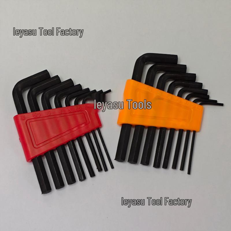 8-Piece Black Hex Metric Flat Head Tool Set