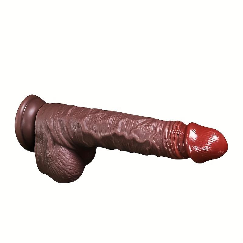 Duże Imitacja Prawdziwego i Fałszywego Dildo Zabawka Seksualna dla Dorosłych, Dildo o Powiększonym Rozmiarze, Para Średnio- i Wysokiej Klasy, Zabawka Seksualna Unisex, Korek Analny G-spot, Zabawka dla Kobiet