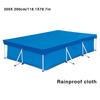 Rektangulärt Poolskydd Vattentätt PE Vikbart Uppblåsbart Poolskydd för ovanjordspool Familjepoolskydd Utomhusplaskdamm
