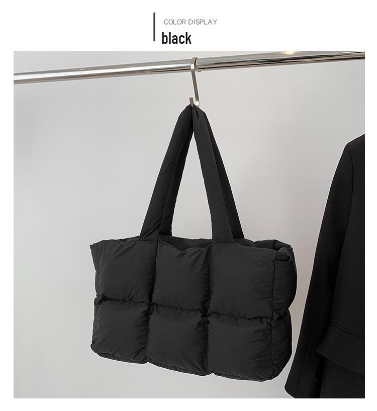 Korean Style Quilted Puff Shoulder Bag - 2025 Autumn/Winter Collection