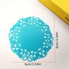 Creative Hollow Flower Design Silicone Coaster ,non-slip heat-resistant mat, suitable for kitchen, restaurant, home decoration