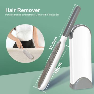 1 Set Hair Remover Long Handle Comfortable Grip Plastic Portable Manual Lint Remover Comb Cleaning Tool Daily Use