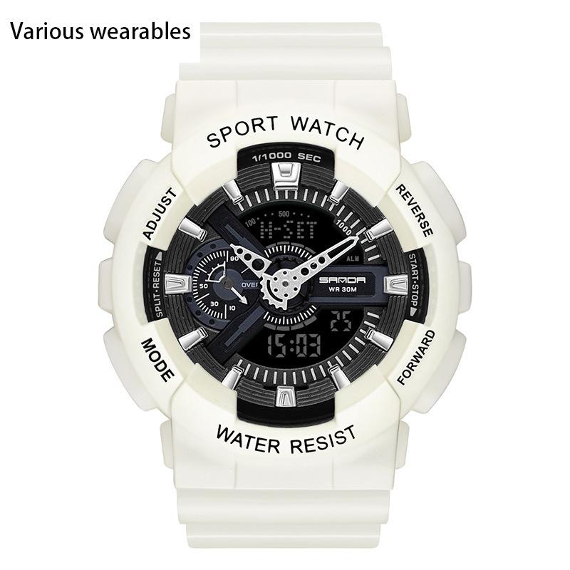 Neue Mode Trendy Jugend männer und frauen Uhren Outdoor Wasserdicht Leuchtende Multifunktions Elektronische Uhr