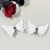 Baby Girls Hair Bows Clip With Angel Wing Gentle Nonslip Grip Ribbon Costume Accessories For Toddler Infants