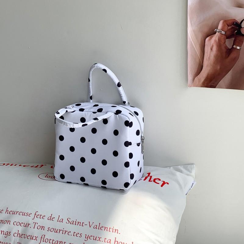 2025 Korean Style Niche Design Nylon Polka Dot Bag Commuter Casual Universal All-match Women's Portable Cross-body