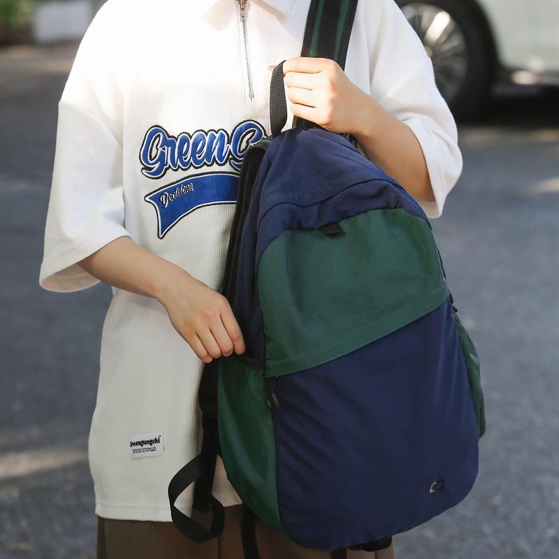 Large capacity bag new casual versatile backpack female college student schoolbag travel backpack advanced fashion