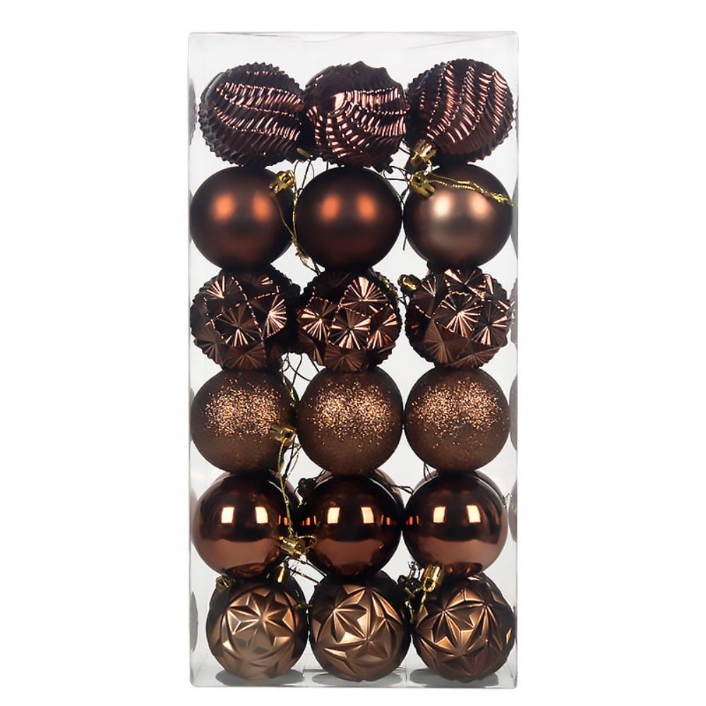 36PCS Tree Decor Set Xmas Tree Ornaments Holiday Party Supplies  Christmas Tree Decorating