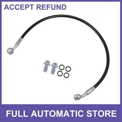 Brake Hose Motorbike Hydraulic Brake Line Oil Hose Pipe Bike 50cm Black 1 Set