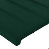 Tête de lit - Maison Exclusive - Vert foncé - Velours doux - 200 x 5 x 118/128 cm