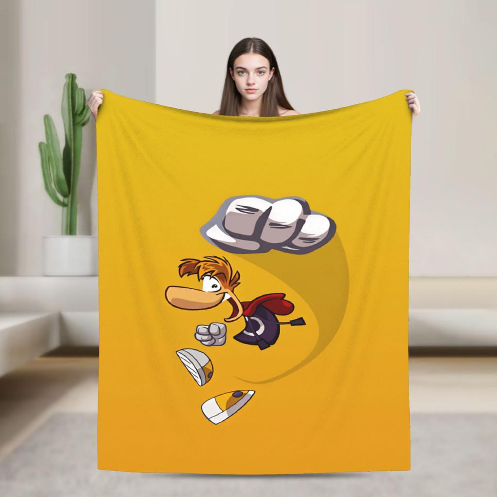 Атака Летающего Кулака Плед Rayman Уютный для Дивана Дома Модный Плед Зимний для Путешествий Фланелевое Покрывало