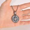 Vnox Stylish Mens Compass Necklace,Rock Punk Stainless Steel Compass Pendants Male Collar Jewelry