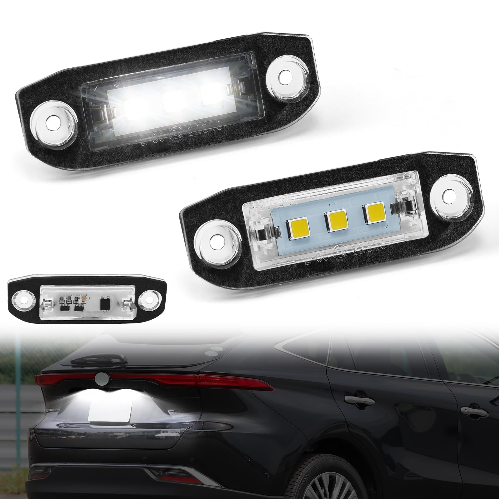 NEIFILES Volvo Car LED License Plate Light 3*5050 LED LED License Plate Light Specifically volvo